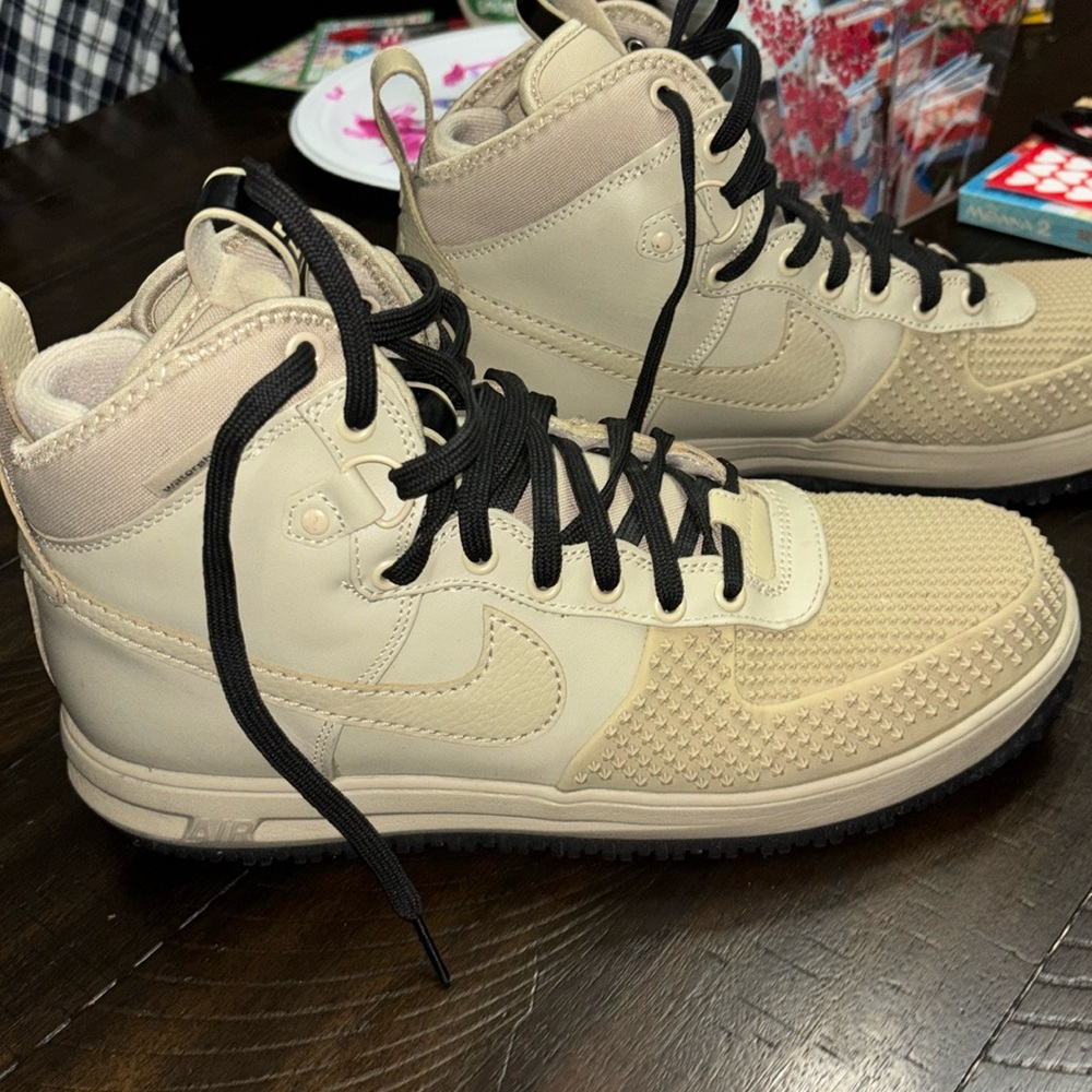 Lunar Force 1 Duck boot Beige Size 12